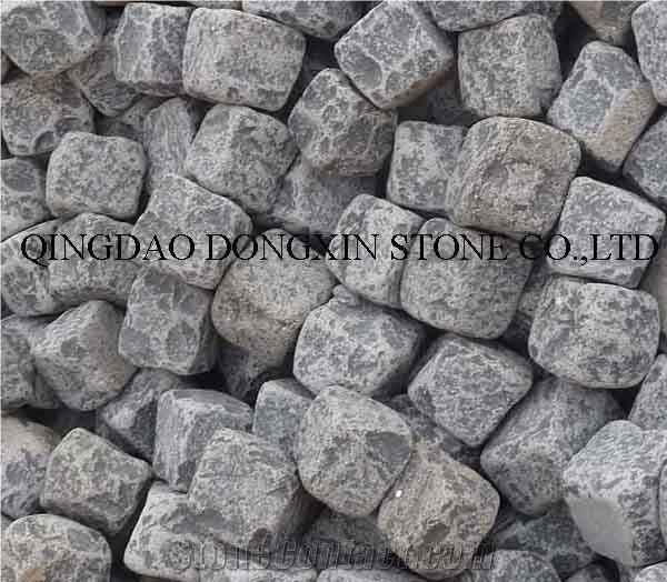 Qingdao Black Granite Cube Stone