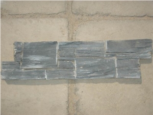 Cement Culture Stone Slate P017, Black Slate Cultured Stone