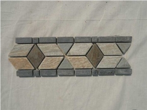 Mosaic Waist, Grey Slate Molding, Border