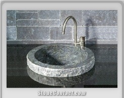 China Grey Blue Stone Sink