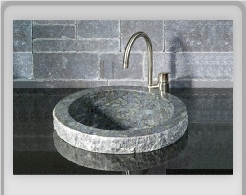 China Grey Blue Stone Sink