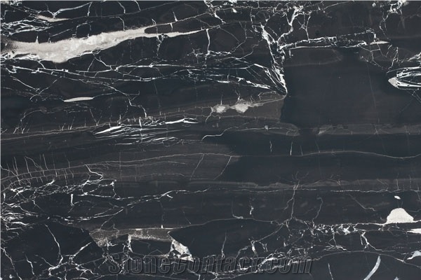 Silver Dragon Marble Tiles&Slabs, China Black Marble