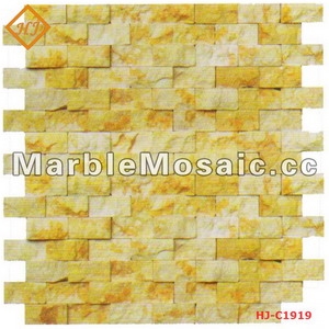 Mable Mosaic Tile, Yellow Marble Mosaic