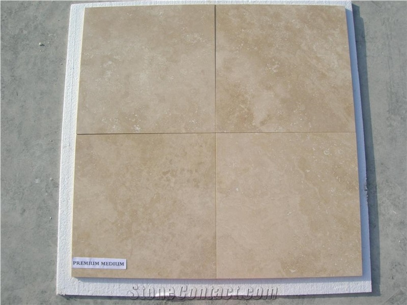 Medium Travertine Slate Tile, Turkey Beige Slate