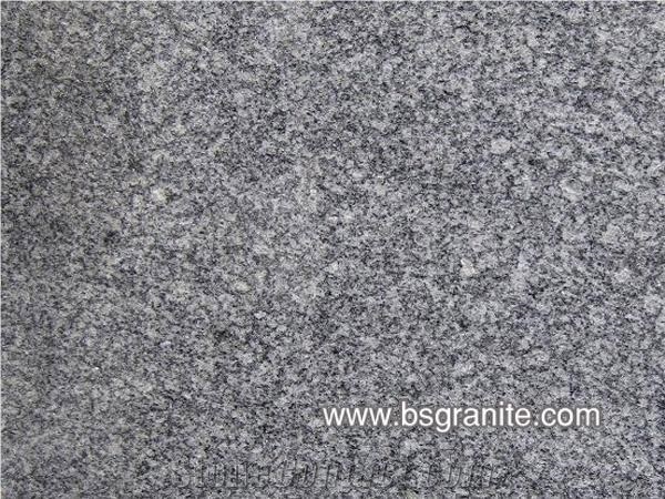G343 Granite, Lu Shandong Grey Granite, China Grey Granite Tiles, Flamed, Bush Hammered