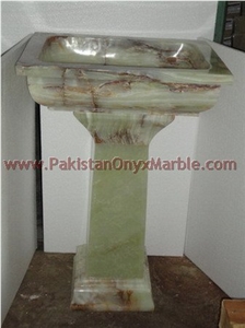 Green Onyx Pedestal Sinks,pakistan Green Onyx Sink