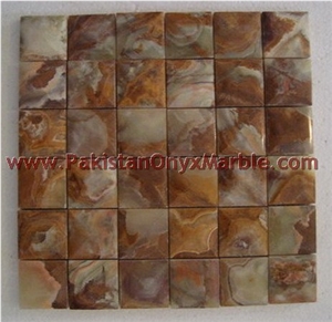 Manufacture and Exporter Green Onyx Mosaic Tiles