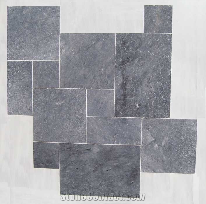 King Blue Marble Tumbled Pattern,grey Marble