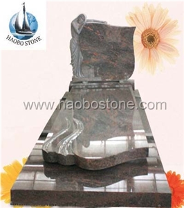 Belgian Angel Styled Tombstone