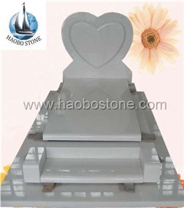 French Heart Styled Tombstone