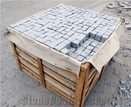 Padang Light Granite Cube Stone
