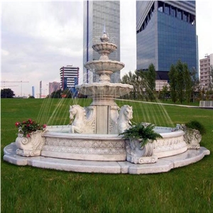White Marble Water Fountain
