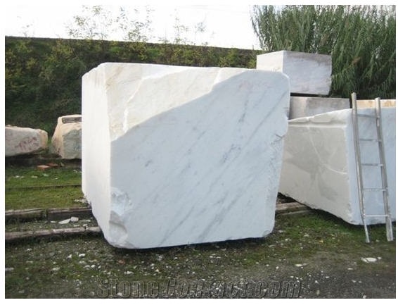 Bianco Carrara Marble Blocks, Italy White Marble