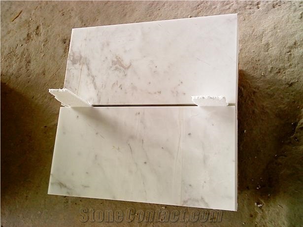 White Stock Volakas Marble Tiles