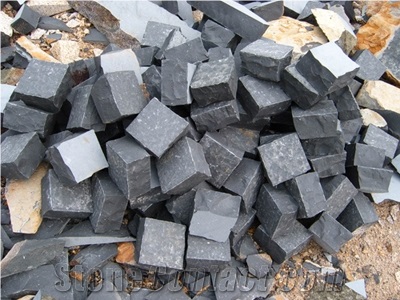 Black Basalt Cube Stone Strong Material