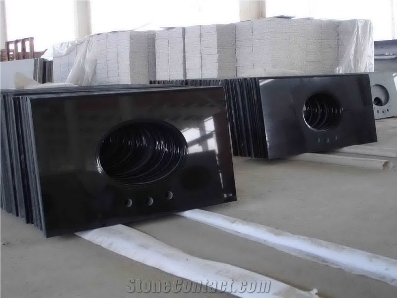 Absolute Black Granite Vanity Top from China