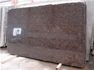 Angola Brown Granite Slab, Imported Granite Slab