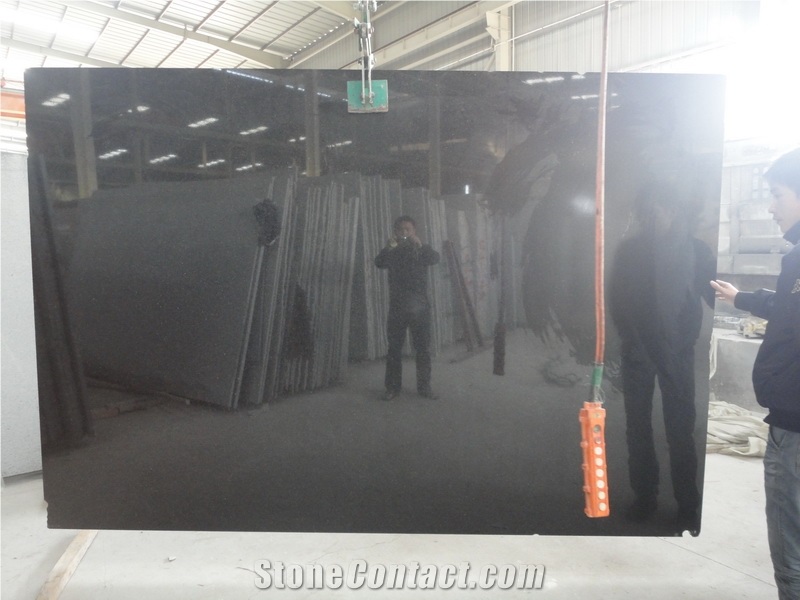 Black Galaxy Granite Slab