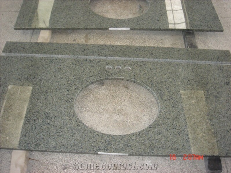 China Green Granite Vanitytops