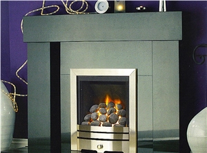 Grey Granite Fireplace