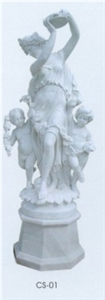 Whiet Marble Statues