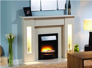 White Marble Fireplace