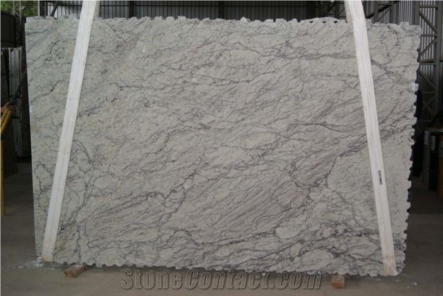 Bianco Romano Granite Slab, Brazil White Granite