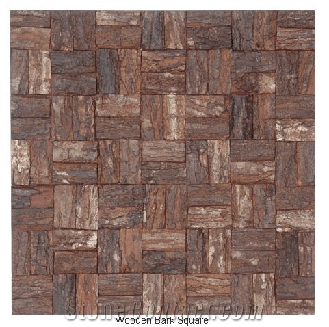 Wooden Bark Mosaic Tiles,brown Mosaic