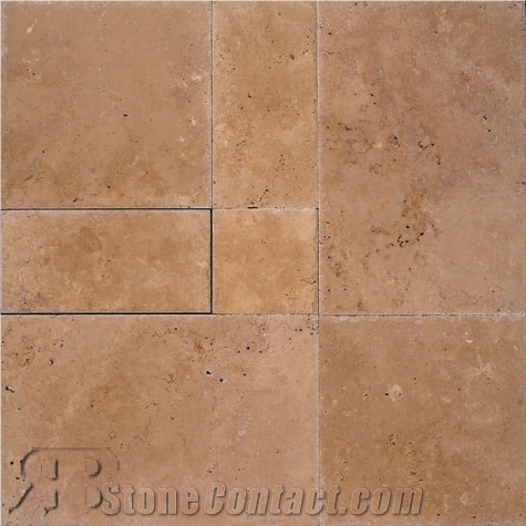 Cappuccino Versailles Pattern Polished Travertine
