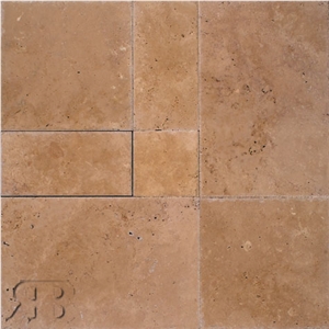 Cappuccino Versailles Pattern Polished Travertine