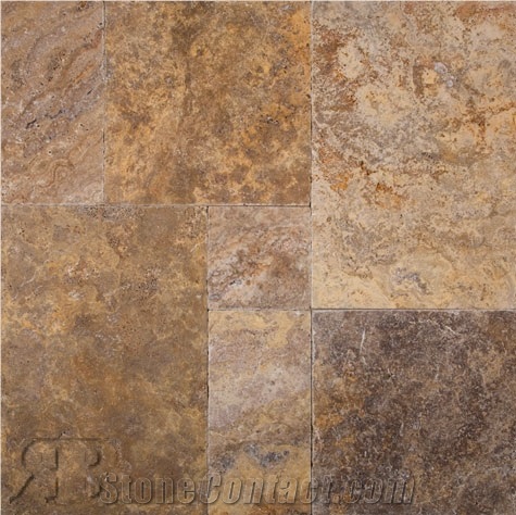Scabos Travertine Tumbled Versailles Pattern