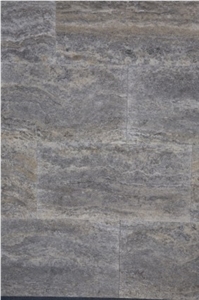 Silver Vein Cut 12x24 Travertine Tile, Turkey Grey Travertine