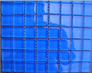 Blue Glass Mosaic Tile WBG-1