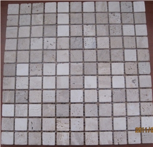 Ivory Travertine Mosaic Tile WD-03R-25