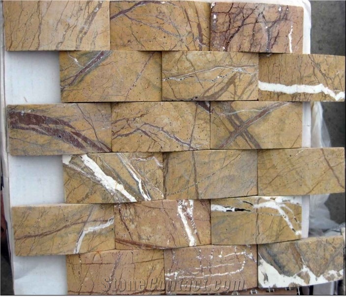 WY-7012-24 Rain Forest Brown Marble Mosaic