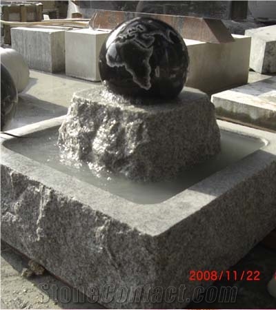 Fountain, Stone Ball