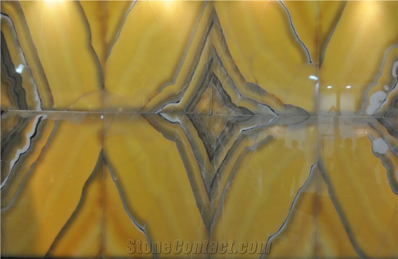 Gold Fume Onyx Slabs & Tiles, Turkey Yellow Onyx
