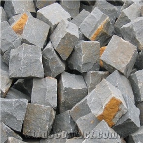 Black Basalt Cobble Stone from Vietnam