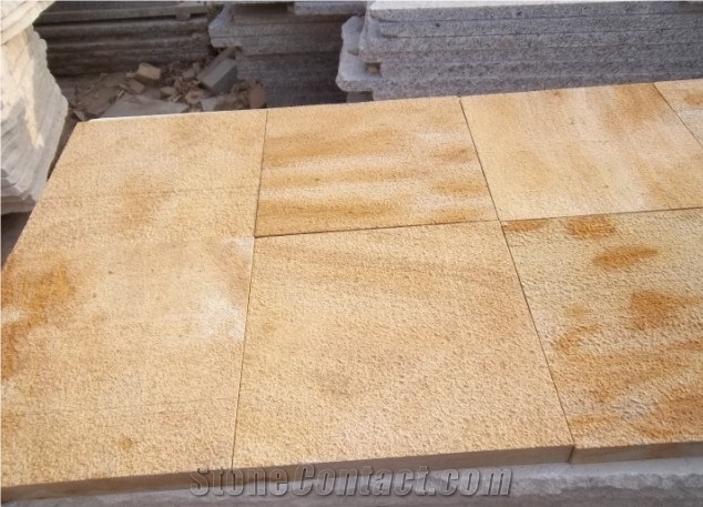 Golden Sandstone Tile,china Yellow Sandstone Tiles