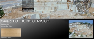 Botticino Classico Marble Block, Italy Beige Marble
