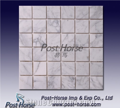Mosaic Stone,bianco Carrara White Marble