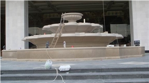 Beige Marble Fountain