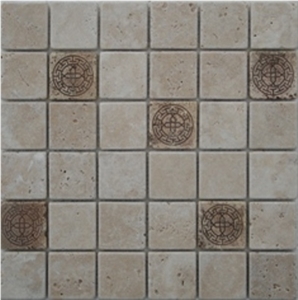 Light Travertine Mosaic,beige Travertine