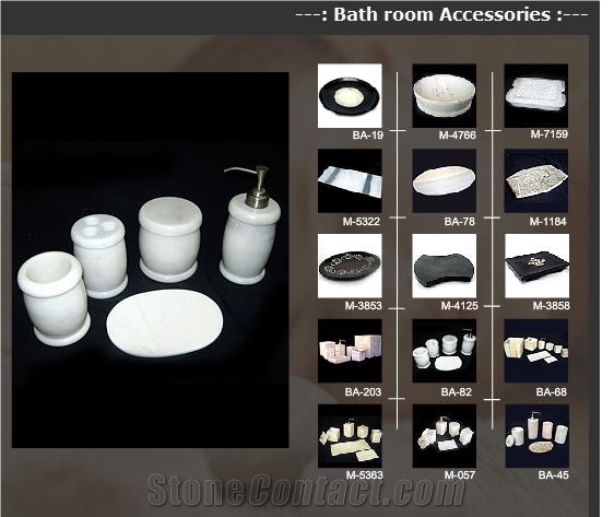 Natural Stone Bath Accessories,marble Bath Set