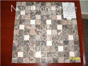 Mixed Marble Mosaic Floor Tiles