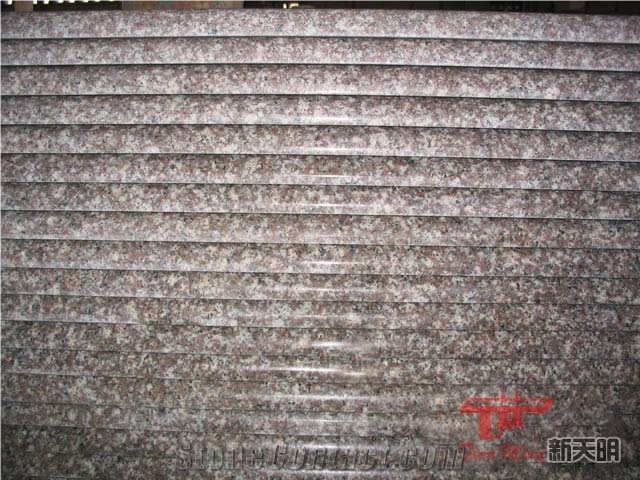 Polished G687 Granite Stairs and Steps, Red Granite Stairs