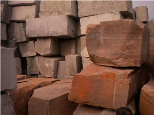 QC- Red Sandstone China Sandstone Blocks
