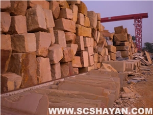 Sandstone Blocks in Various Colors