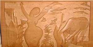 XL- China Sandstone Carvings Embossment