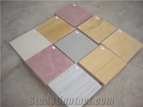 XL-sandstone Tiles-beige/buff/red/black/green